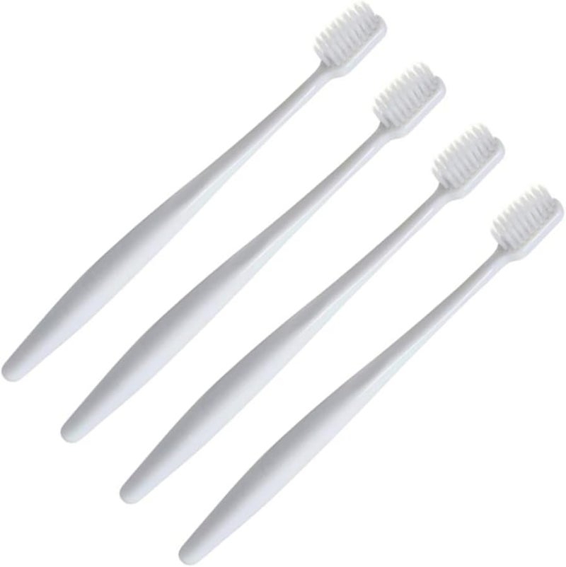 Firm Bristle Toothbrush For Gums 8 Pack Sensory Plastic Brush Grey - Image 2